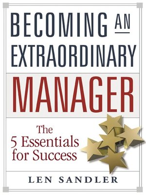 cover image of Becoming an Extraordinary Manager